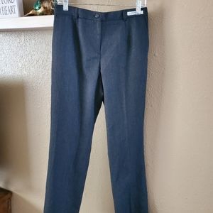 Pendleton Petite Gray Virgin Wool Lined Pants 8